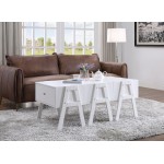 ACME Lonny Coffee Table (Convertible), White