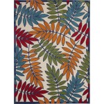 Nourison Aloha ALH18 Indoor/Outdoor Area Rug, Multicolor, 7'10" x 10'6"