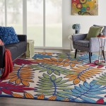 Nourison Aloha ALH18 Indoor/Outdoor Area Rug, Multicolor, 9'6" x 13'