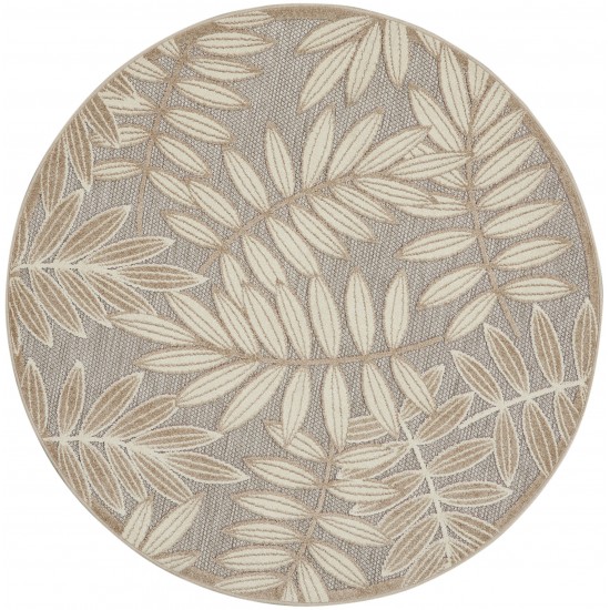 Nourison Aloha ALH18 Area Rug, Natural, 4' x Round