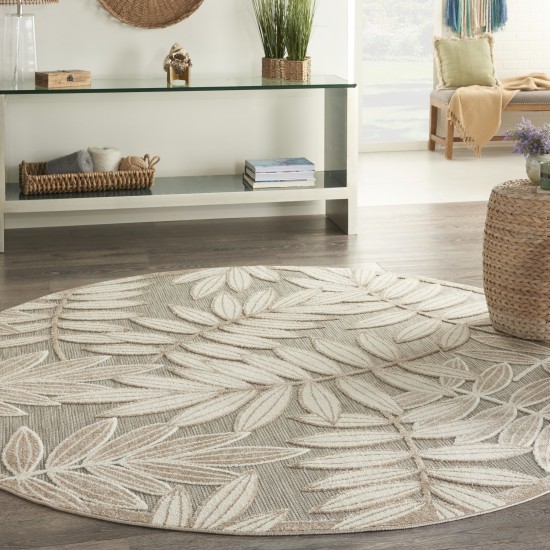 Nourison Aloha ALH18 Area Rug, Natural, 7'10" x Round