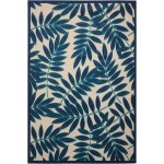 Nourison Aloha ALH18 Area Rug, Navy, 3'6" x 5'6"