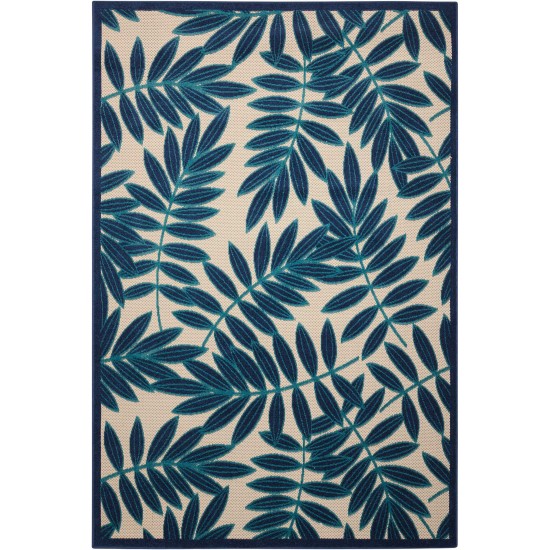 Nourison Aloha ALH18 Indoor/Outdoor Area Rug, Navy, 7'10" x 10'6"