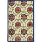 Nourison Aloha ALH19 Indoor/Outdoor Area Rug, Blue/Multicolor, 2'8" x 4'