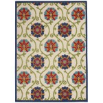 Nourison Aloha ALH19 Indoor/Outdoor Area Rug, Blue/Multicolor, 7' x 10'