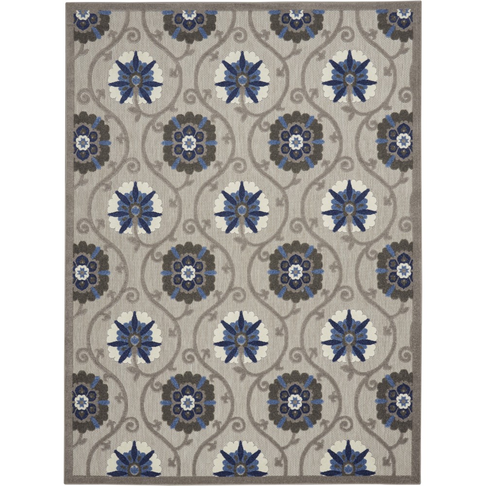 Nourison Aloha ALH19 Area Rug, Grey/Blue, 7' x 10'