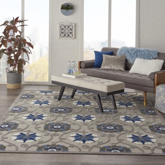 Nourison Aloha ALH19 Area Rug, Grey/Blue, 7' x 10'