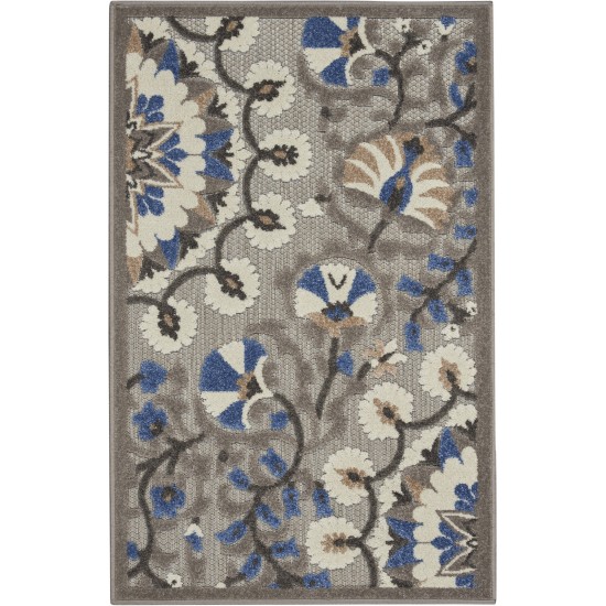 Nourison Aloha ALH20 Area Rug, Grey/Multicolor, 2'8" x 4'