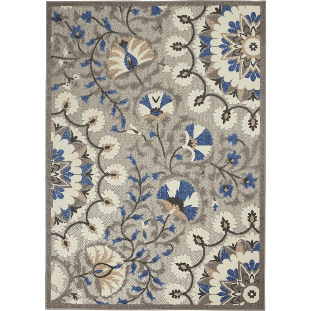 Nourison Aloha ALH20 Area Rug, Grey/Multicolor, 3'6" x 5'6"