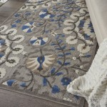 Nourison Aloha ALH20 Area Rug, Grey/Multicolor, 5'3" x 7'5"