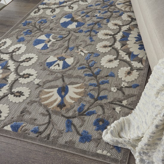 Nourison Aloha ALH20 Area Rug, Grey/Multicolor, 5'3" x 7'5"