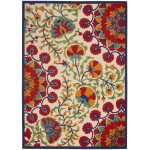 Nourison Aloha ALH20 Indoor/Outdoor Area Rug, Red/Multicolor, 5'3" x 7'5"