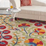 Nourison Aloha ALH20 Area Rug, Red/Multicolor, 7' x 10'