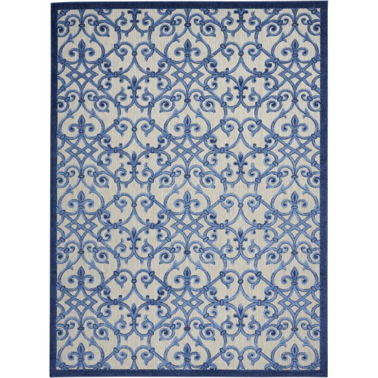 Nourison Aloha ALH21 Area Rug, Grey/Blue, 7'10" x 10'6"