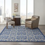 Nourison Aloha ALH21 Area Rug, Grey/Blue, 7'10" x 10'6"