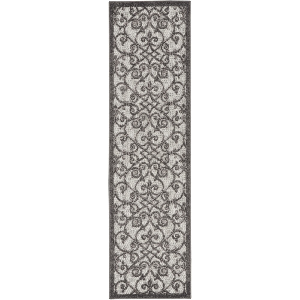 Nourison Aloha ALH21 Runner Rug, Grey/Charcoal, 2' x 6'