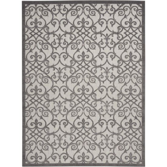 Nourison Aloha ALH21 Area Rug, Grey/Charcoal, 7'10" x 10'6"