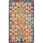 Nourison Aloha ALH21 Indoor/Outdoor Area Rug, Multicolor, 3' x 5'