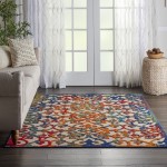 Nourison Aloha ALH21 Indoor/Outdoor Area Rug, Multicolor, 3'6" x 5'6"