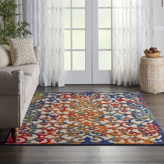 Nourison Aloha ALH21 Indoor/Outdoor Area Rug, Multicolor, 5'3" x 7'5"