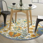 Nourison Aloha ALH22 Area Rug, Multicolor, 4' x Round