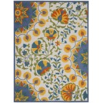 Nourison Aloha ALH22 Area Rug, Multicolor, 9'6" x 13'