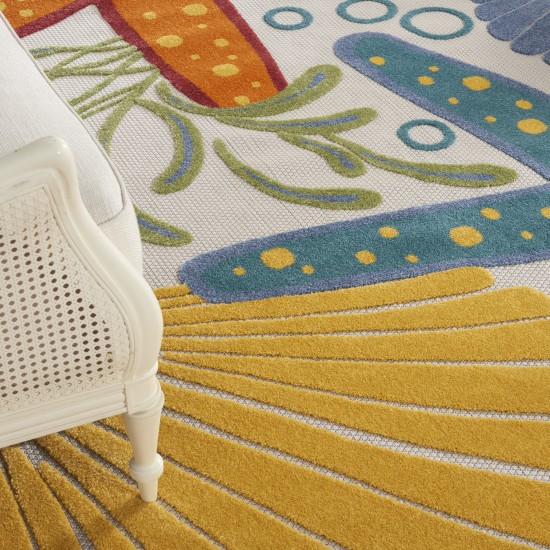 Nourison Aloha ALH24 Area Rug, Multicolor, 9' x 12'