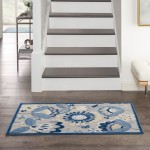 Nourison Aloha ALH25 Area Rug, Blue/Grey, 2'8" x 4'