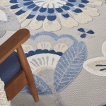 Nourison Aloha ALH25 Area Rug, Blue/Grey, 7'10" x 10'6"