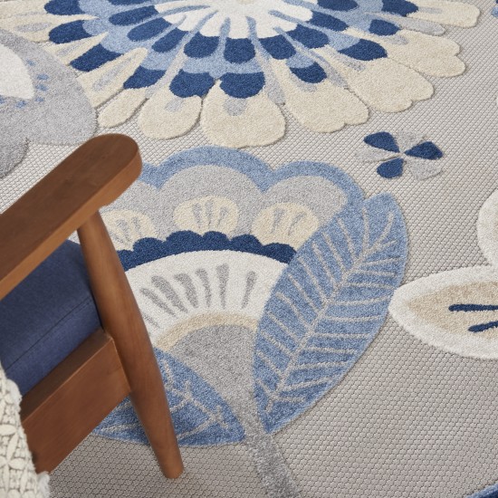 Nourison Aloha ALH25 Area Rug, Blue/Grey, 7'10" x 10'6"