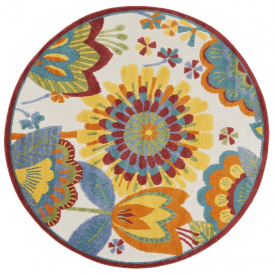 Nourison Aloha ALH25 Area Rug, Multicolor, 4' x Round