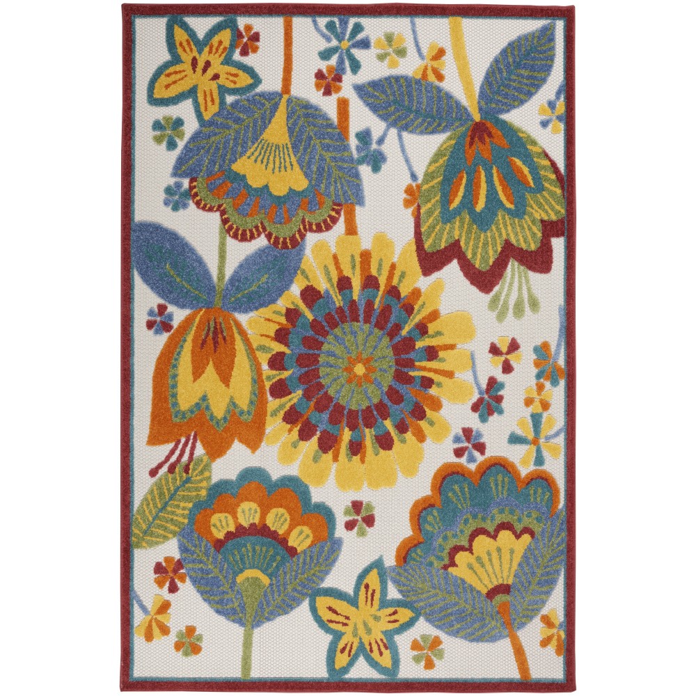 Nourison Aloha ALH25 Area Rug, Multicolor, 5'3" x 7'5" Nourison Aloha ALH25 Area Rug, Multicolor, 5'3" x 7'5"