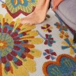 Nourison Aloha ALH25 Area Rug, Multicolor, 5'3" x 7'5"