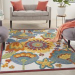 Nourison Aloha ALH25 Area Rug, Multicolor, 6' x 9'