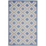 Nourison Aloha ALH26 Area Rug, Blue/Grey, 2'8" x 4'