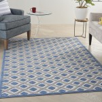 Nourison Aloha ALH26 Area Rug, Blue/Grey, 6' x 9'