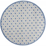 Nourison Aloha ALH26 Area Rug, Blue/Grey, 7'10" x Round