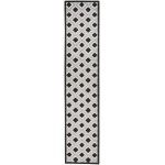 Nourison Aloha ALH26 Runner Rug, Black/White, 2'3" x 12'