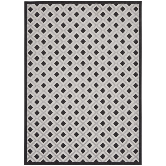 Nourison Aloha ALH26 Area Rug, Black/White, 7' x 10'