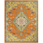 Nourison Allur ALR01 Area Rug, Orange/Multicolor, 7'10" x 9'10"