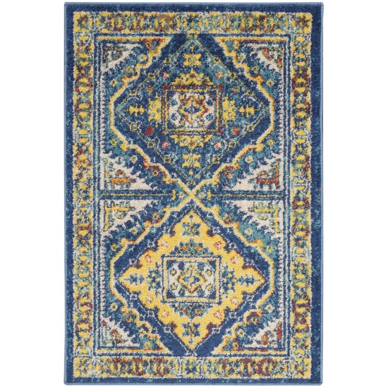 Nourison Allur ALR02 Area Rug, Navy/Multicolor, 2' x 3'