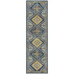 Nourison Allur ALR02 Runner Rug, Navy/Multicolor, 2'3" x 7'6"