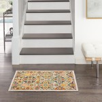 Nourison Allur ALR03 Area Rug, Ivory/Multicolor, 2' x 3'