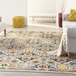 Nourison Allur ALR03 Area Rug, Ivory/Multicolor, 9' x 12'