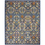 Nourison Allur ALR03 Area Rug, Navy/Multicolor, 7'10" x 9'10"