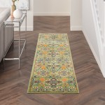 Nourison Allur ALR03 Runner Rug, Sage/Ivory, 2'3" x 7'6"