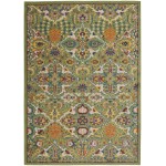 Nourison Allur ALR03 Area Rug, Sage/Ivory, 4' x 6'