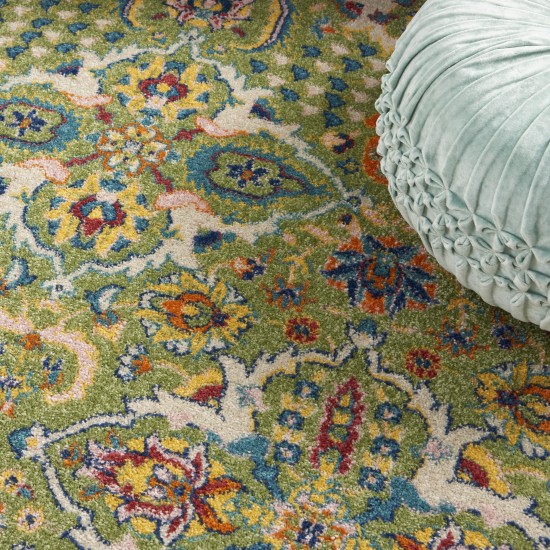 Nourison Allur ALR03 Area Rug, Sage/Ivory, 4' x 6'