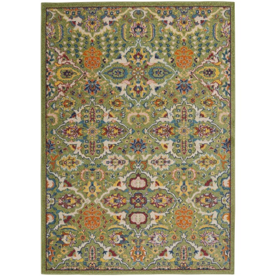 Nourison Allur ALR03 Area Rug, Sage/Ivory, 5'3" x 7'3"