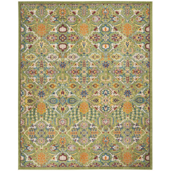 Nourison Allur ALR03 Area Rug, Sage/Ivory, 7'10" x 9'10"